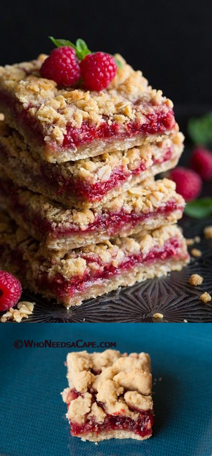 Raspberry Crumb Bars