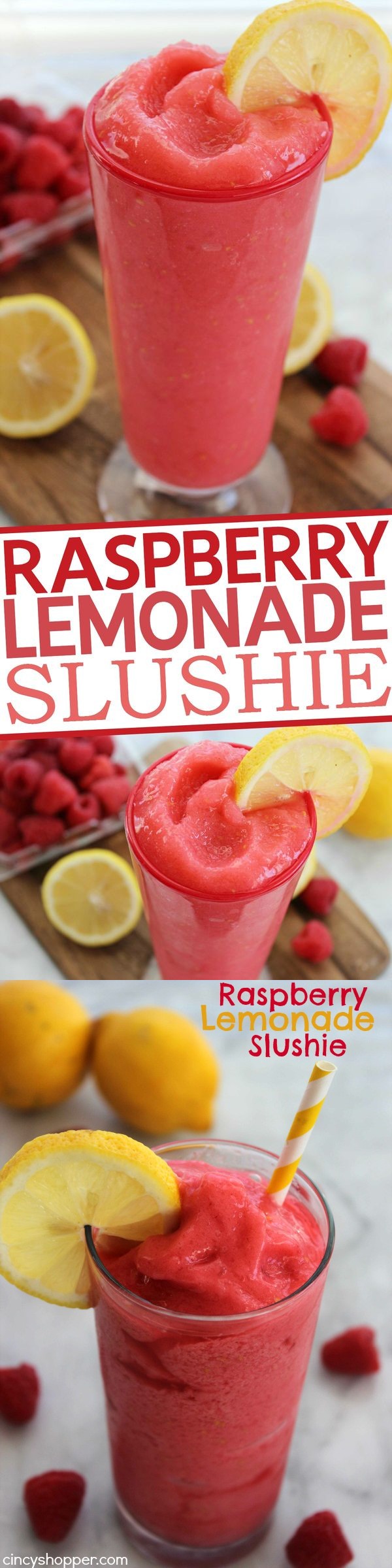 Raspberry Lemonade Slushie