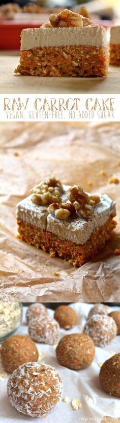 Raw Carrot Cake Bites