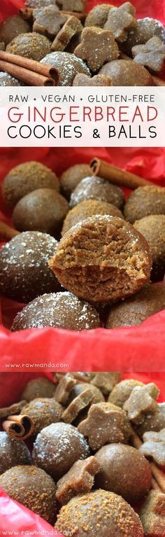 Raw Gingerbread Cookies + Balls