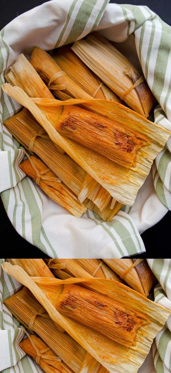 Red Chile Jackfruit Tamales from Vegan Tamales Unwrapped