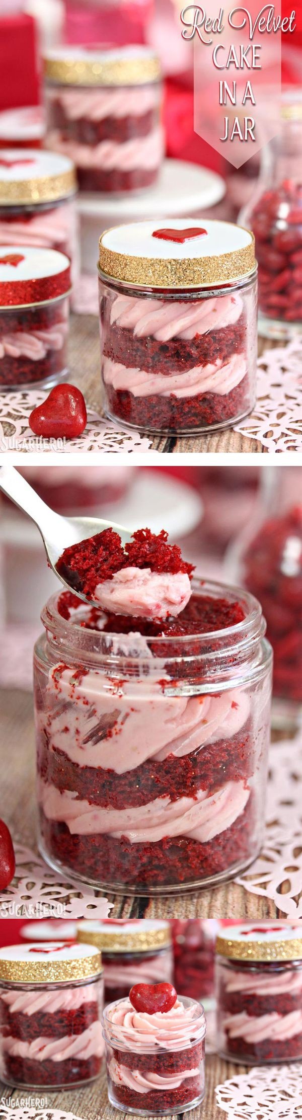 Red Velvet Cake In A Jar