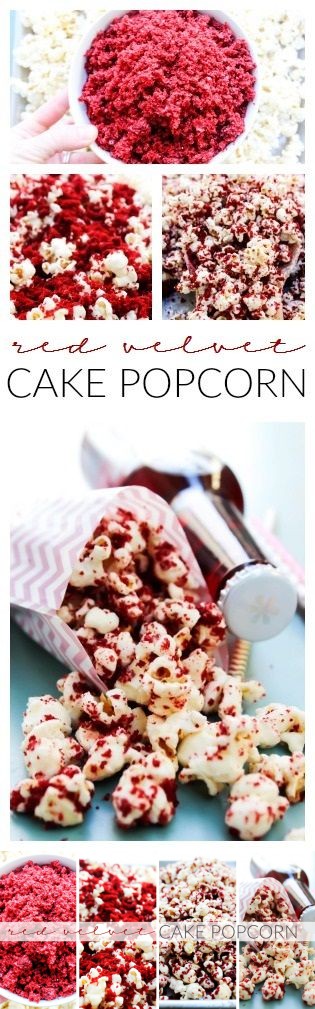 Red Velvet Cake Popcorn