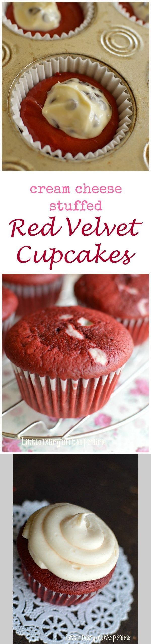Red Velvet Cupcakes (with cream cheese surprise inside