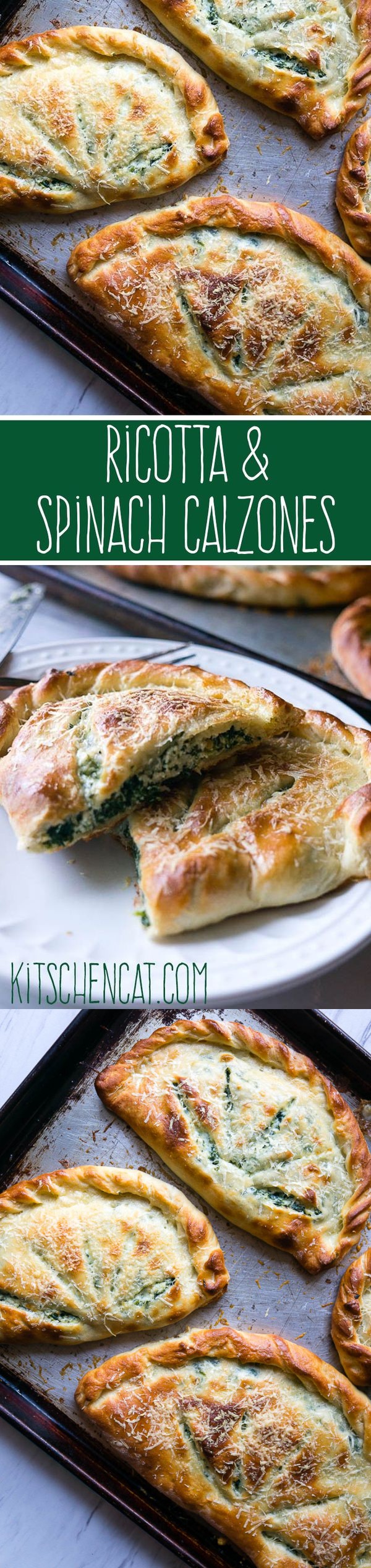 Ricotta and Spinach Calzones