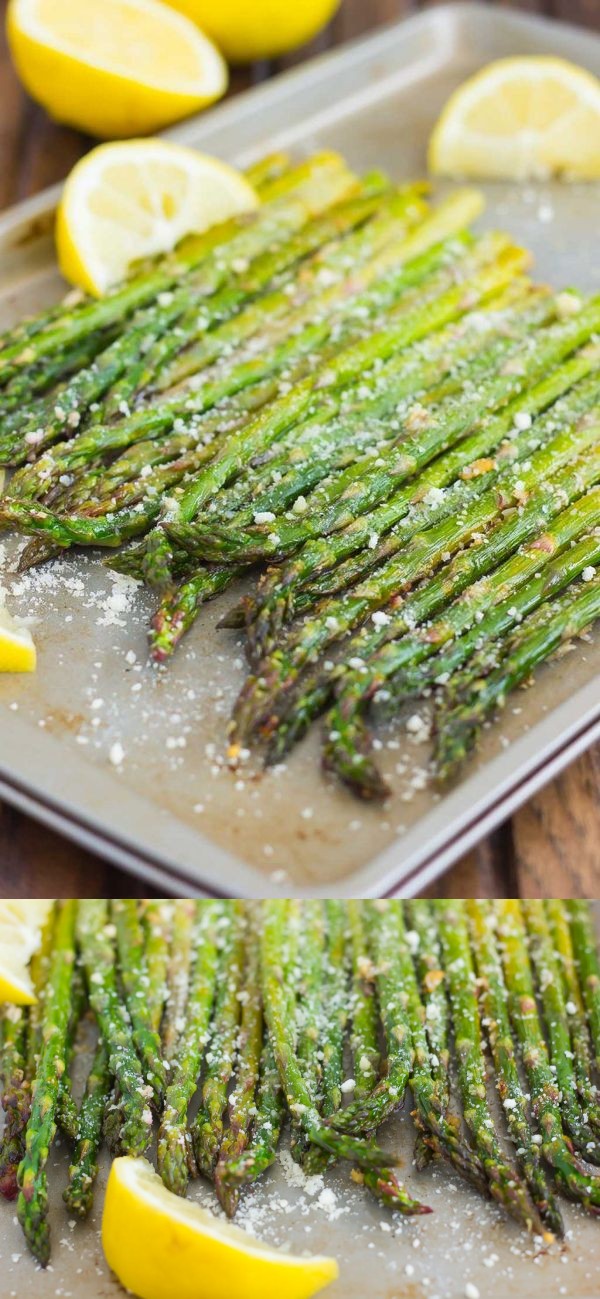 Roasted Lemon Parmesan Asparagus