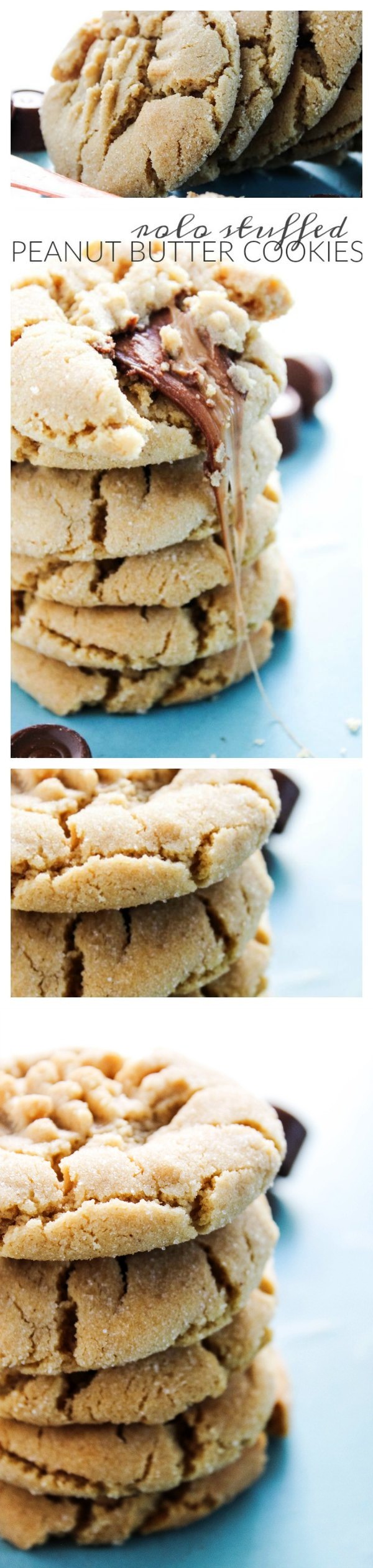 Rolo Stuffed Peanut Butter Cookies