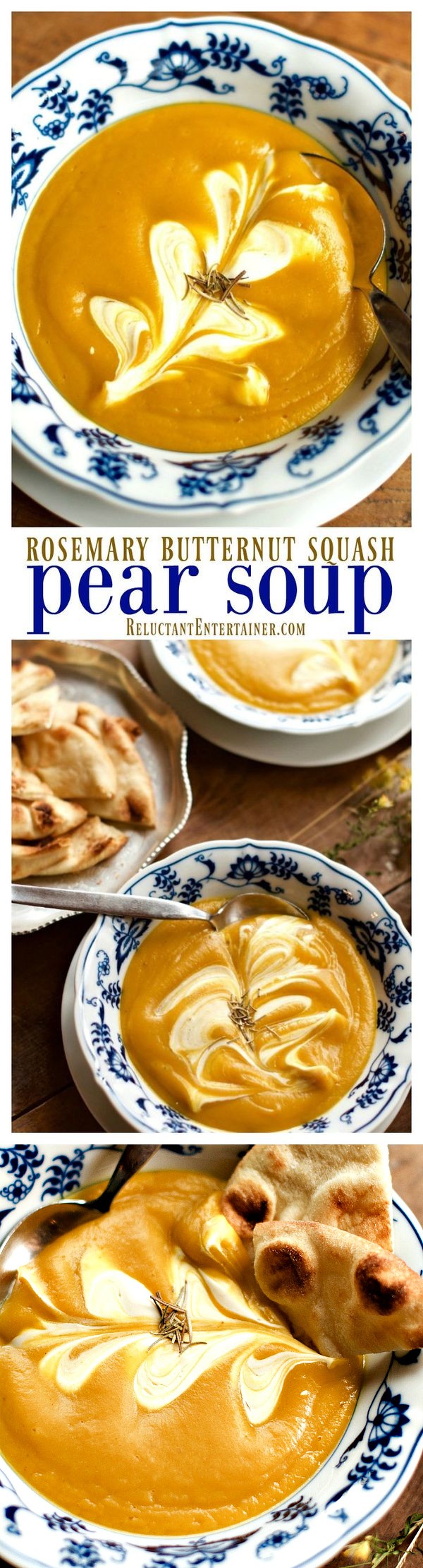 Rosemary Butternut Squash Pear Soup