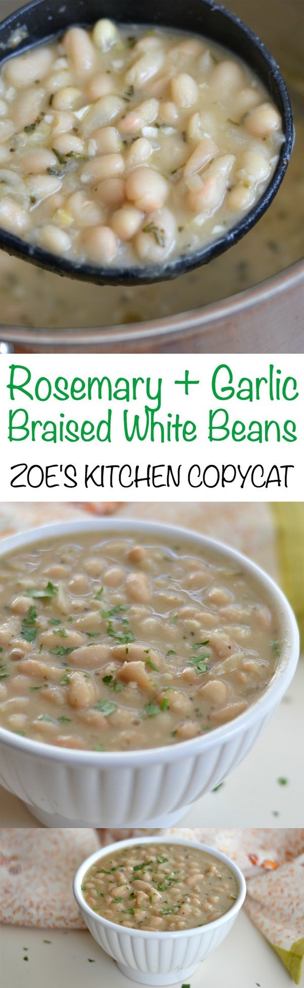 Rosemary Garlic White Beans (Zoe’s Kitchen Copycat