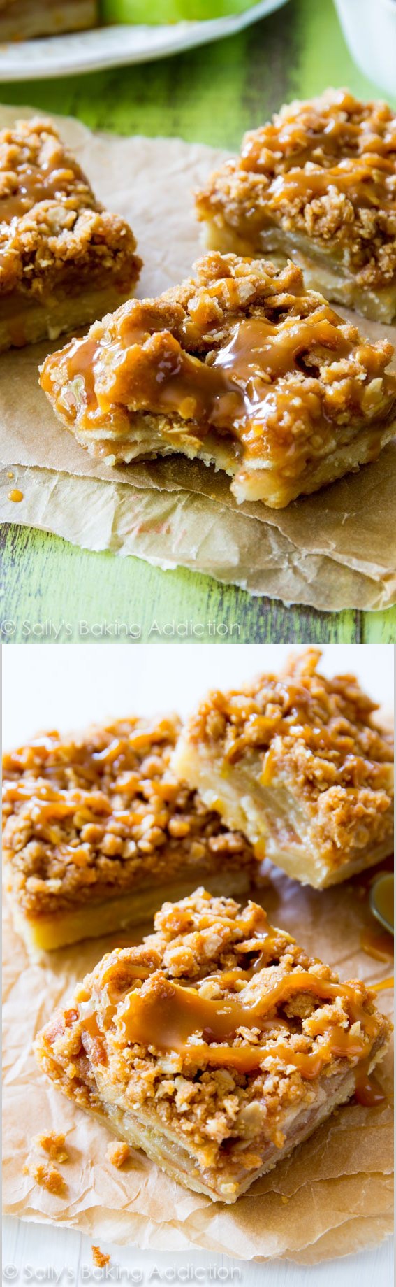 Salted Caramel Apple Pie Bars