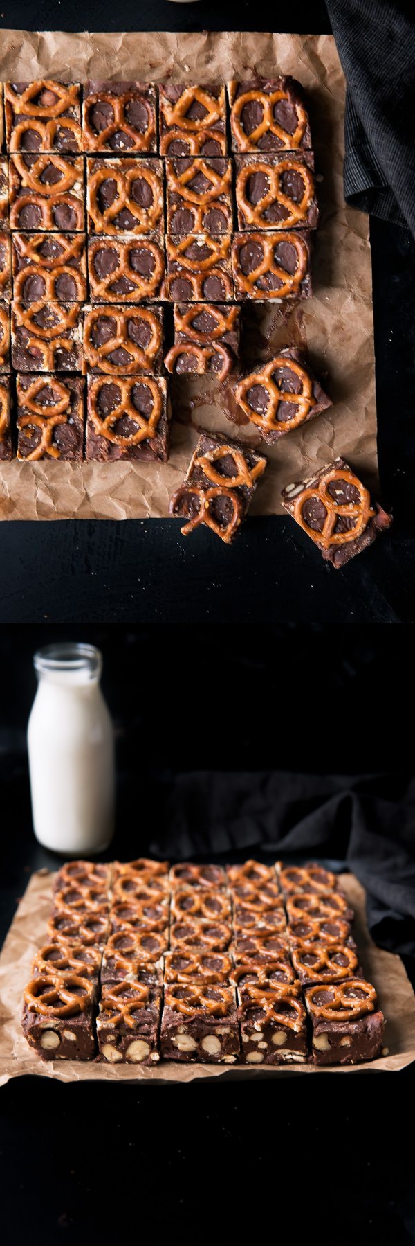 Salted Pretzel Nutella Fudge