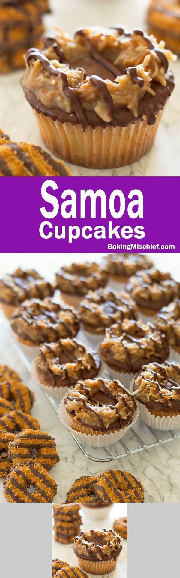 Samoa Cupcakes