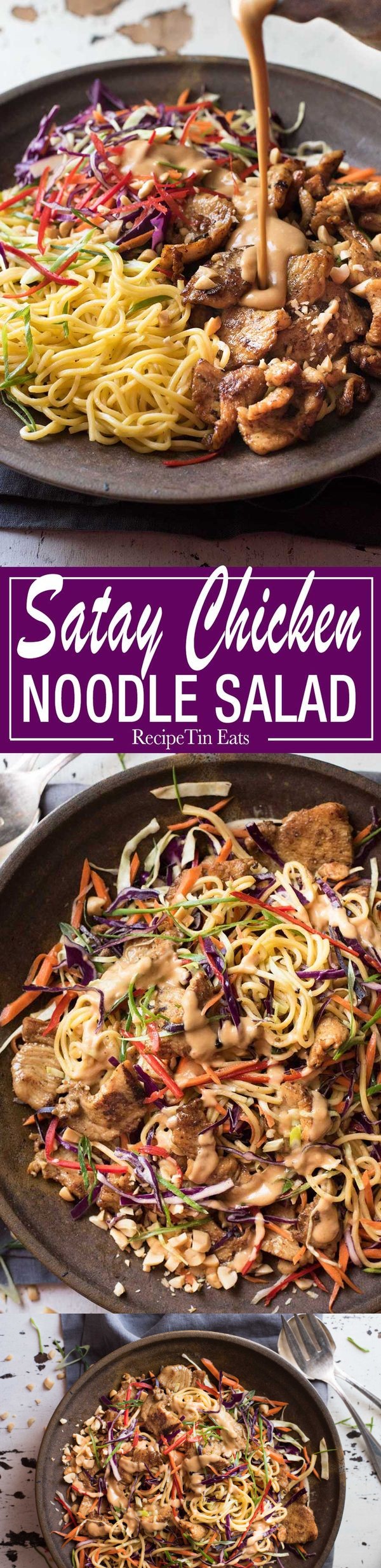 Satay Chicken Noodle Salad