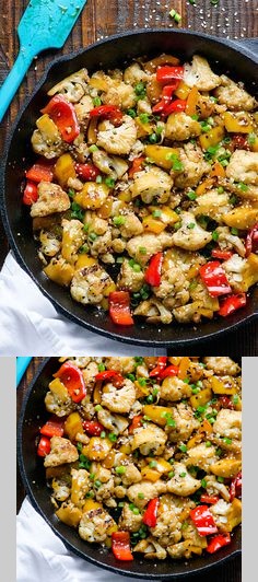 Sesame Cauliflower and Bell Peppers