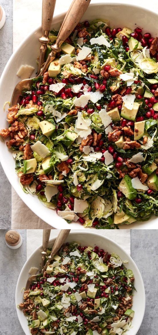 Shredded Brussels Sprouts Salad