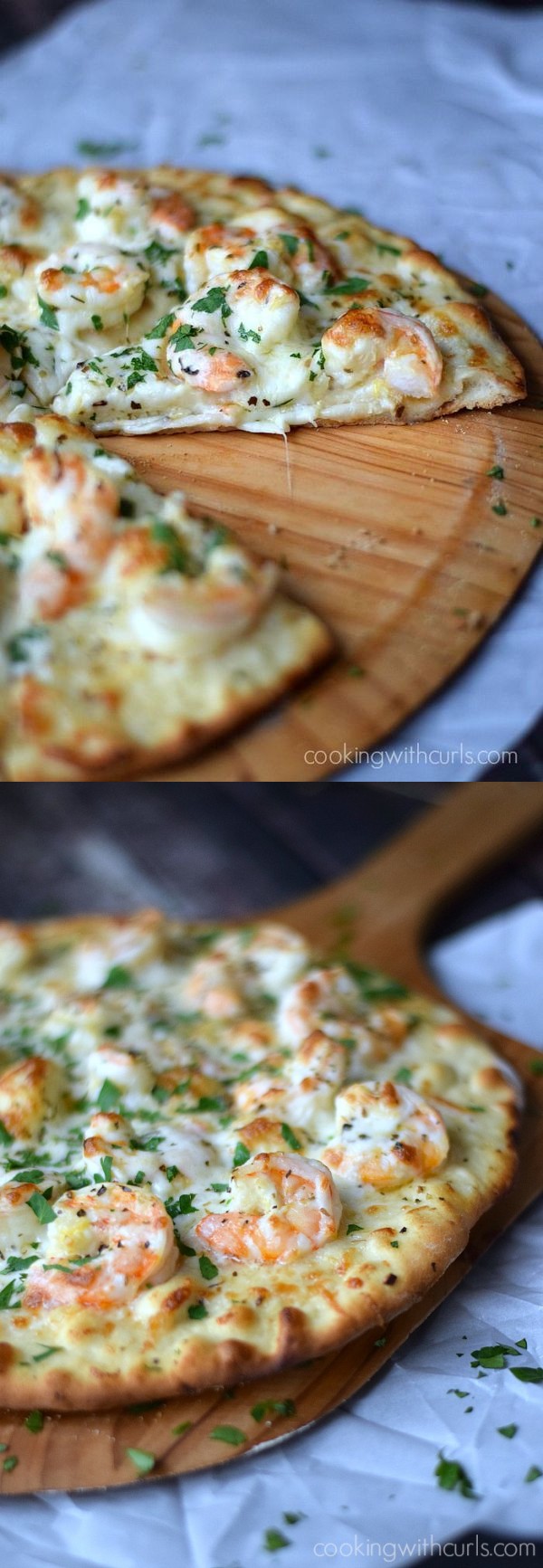 Shrimp Scampi Pizza