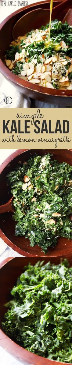 Simple Kale Salad with Lemon Vinaigrette