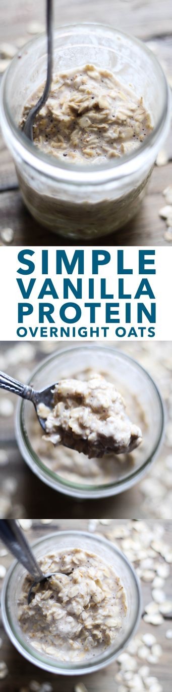 Simple Vanilla Protein Overnight Oats