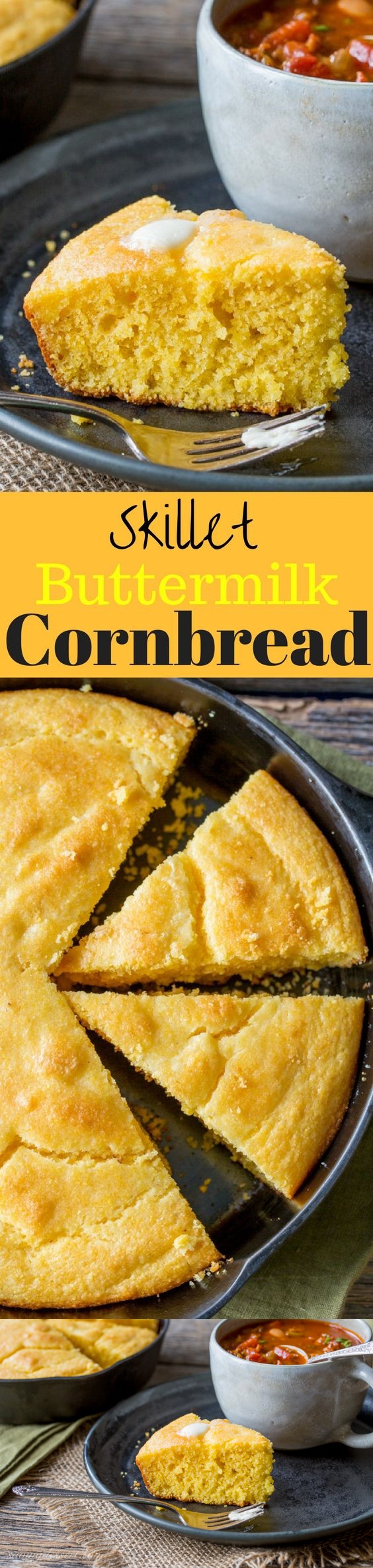 Skillet Buttermilk Cornbread