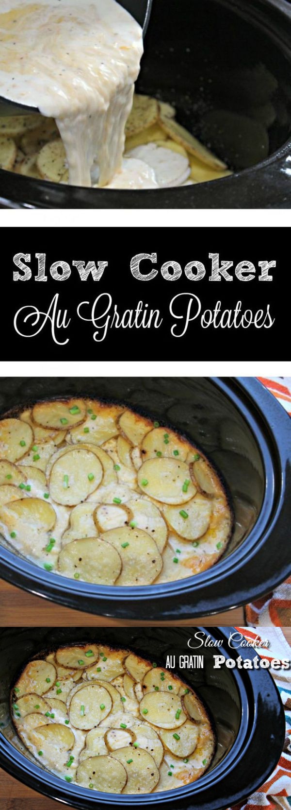 Slow Cooker Au Gratin Potatoes