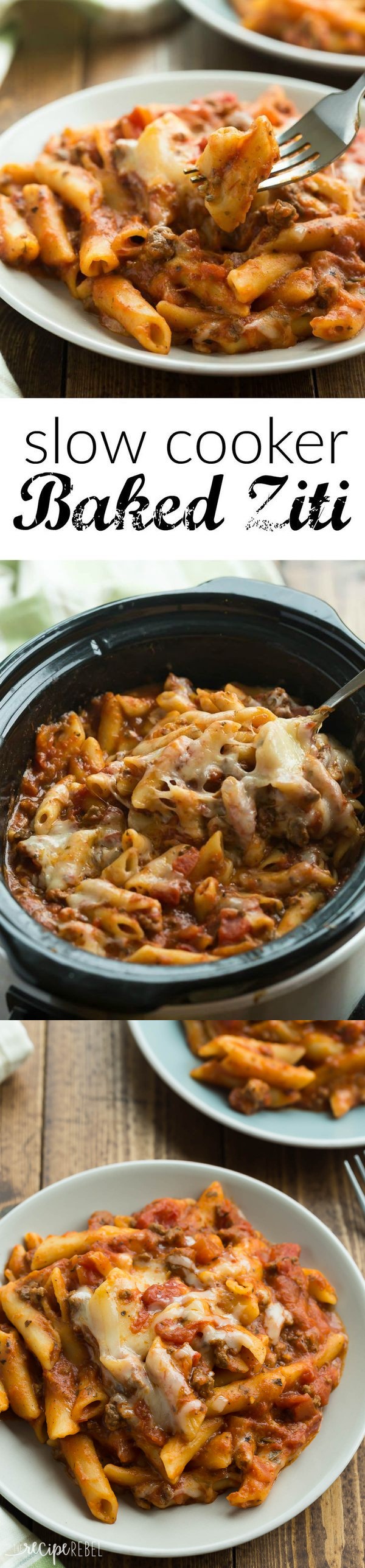 Slow Cooker Baked Ziti