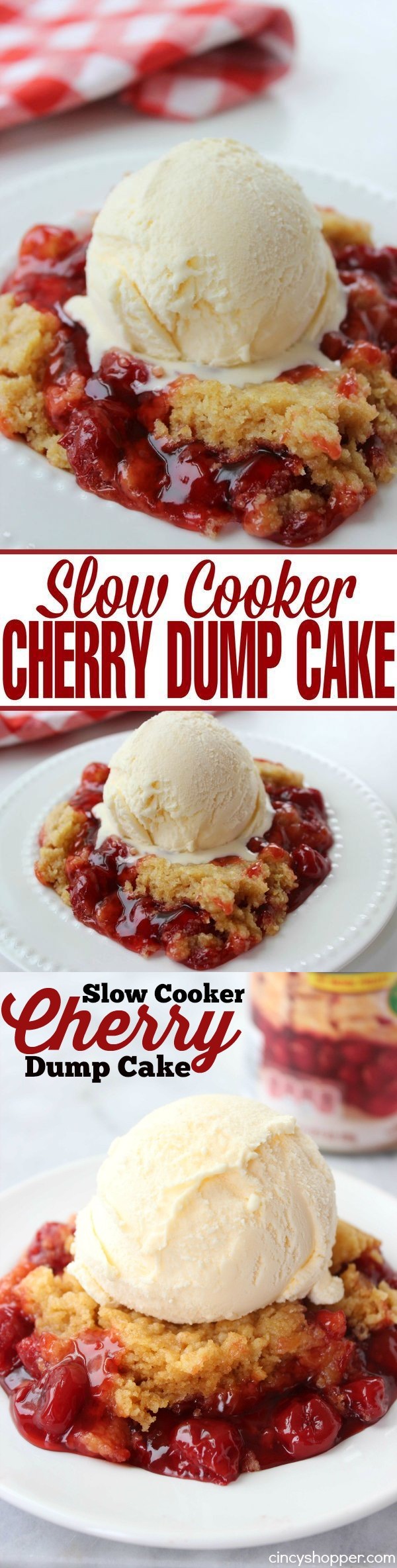 Slow Cooker Cherry Dump Cake