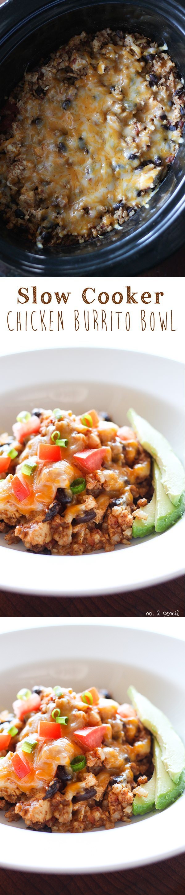 Slow Cooker Chicken Burrito Bowl