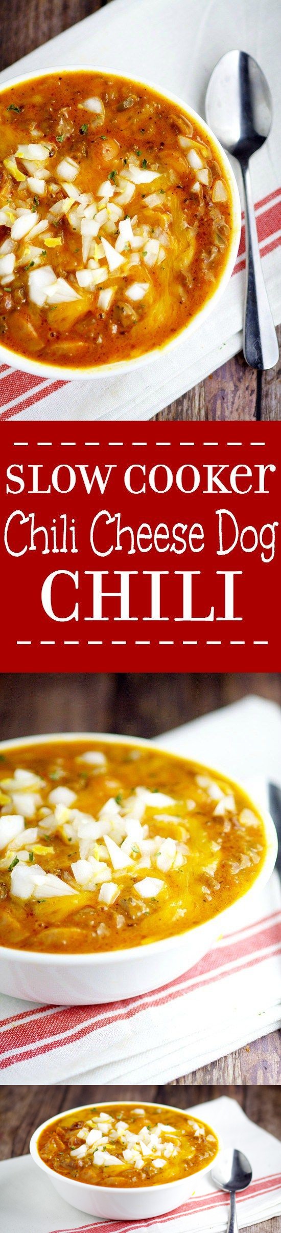 Slow Cooker Chili Cheese Dog Chili