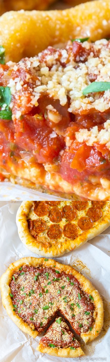 Slow Cooker Deep Dish Pizza (Chicago Style