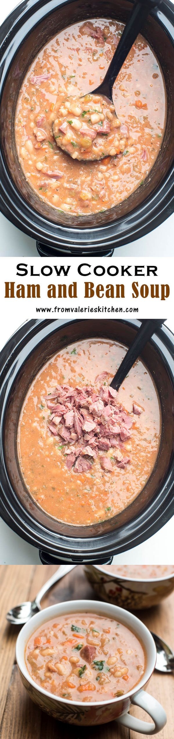 Slow Cooker Ham and Bean Soup