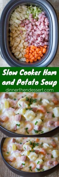 Slow Cooker Ham and Potato Soup