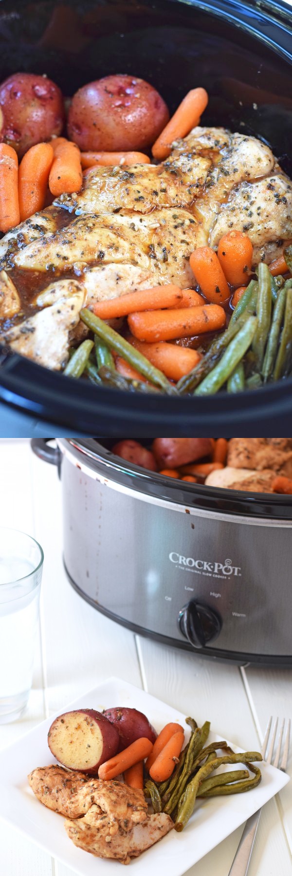 Slow Cooker Honey Garlic Chicken and Vegetables