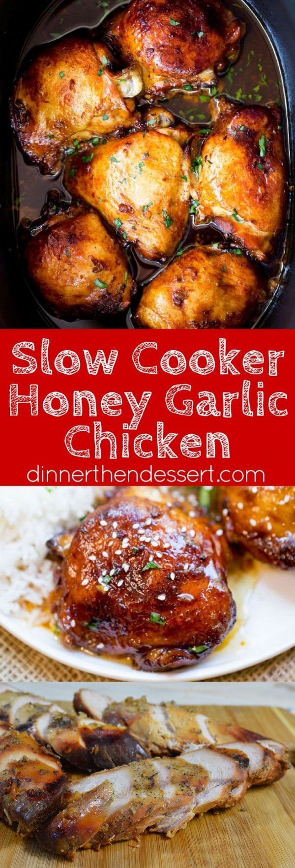 Slow Cooker Honey Garlic Chicken