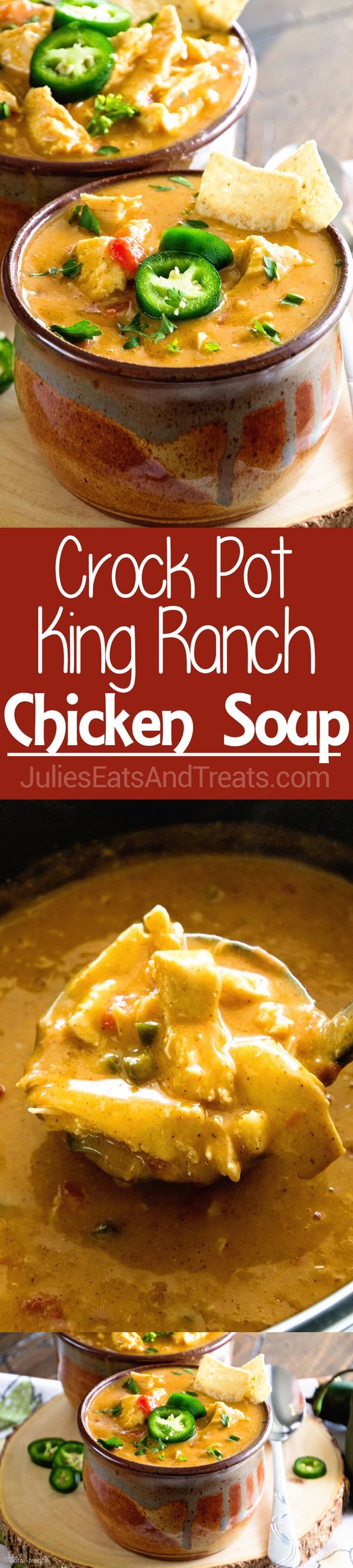 Slow Cooker King Ranch Chicken Soup