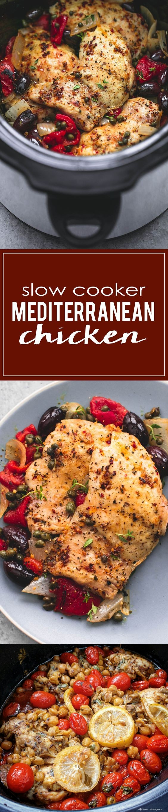 Slow Cooker Mediterranean Chicken