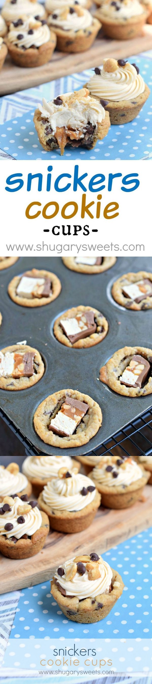 Snickers Cookie Cups