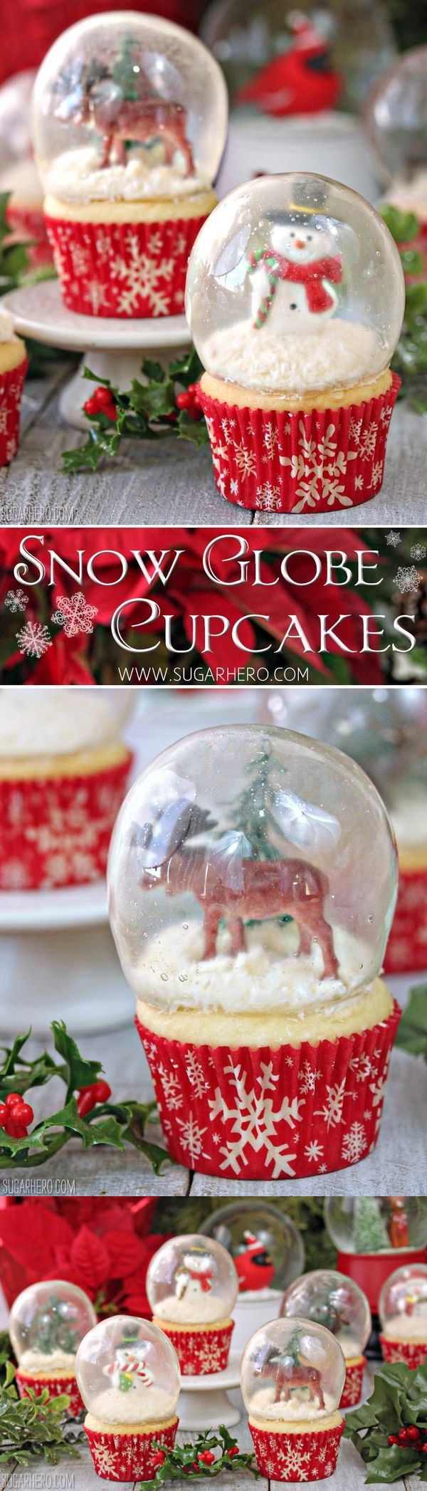 Snow Globe Cupcakes