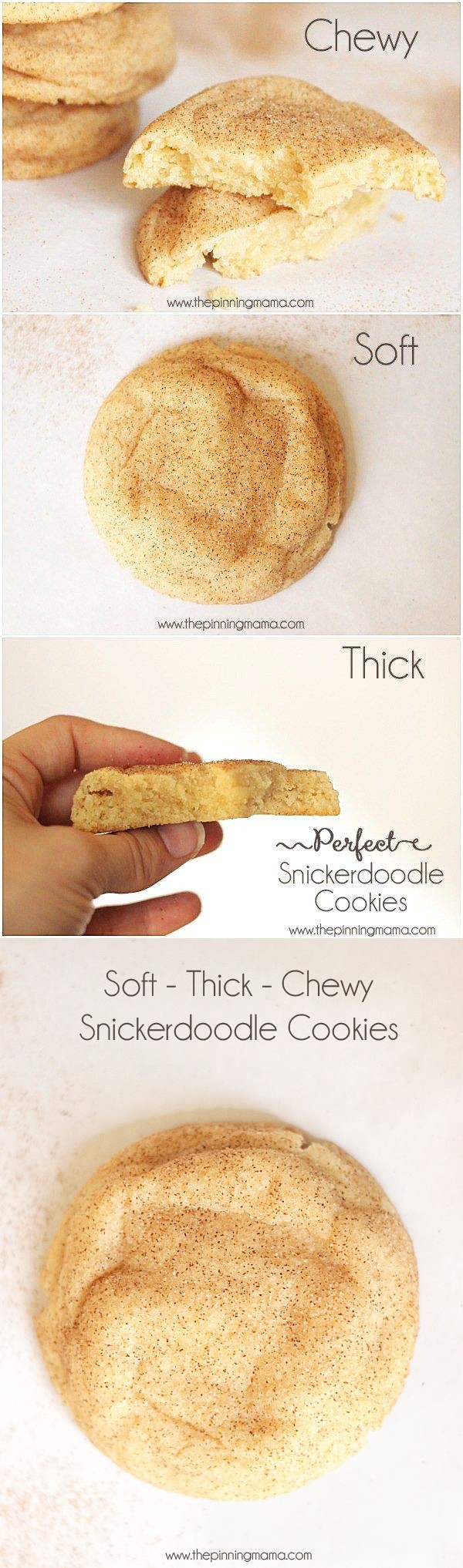 Soft & Chewy Snickerdoodle Cookies