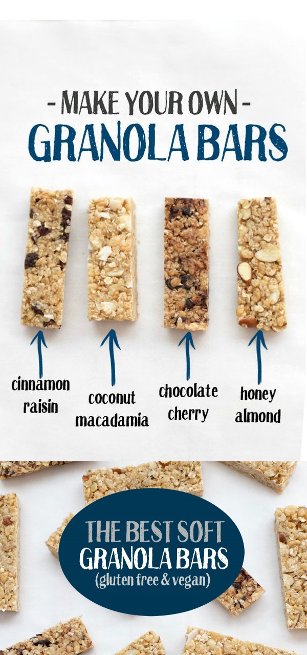 Soft and Chewy Granola Bars - The Basic