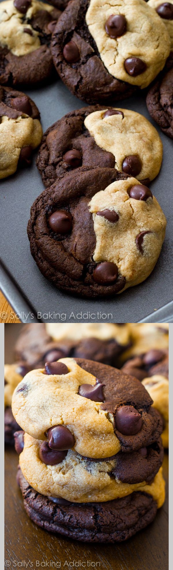 Soft-Baked Peanut Butter Chocolate Swirl Cookies