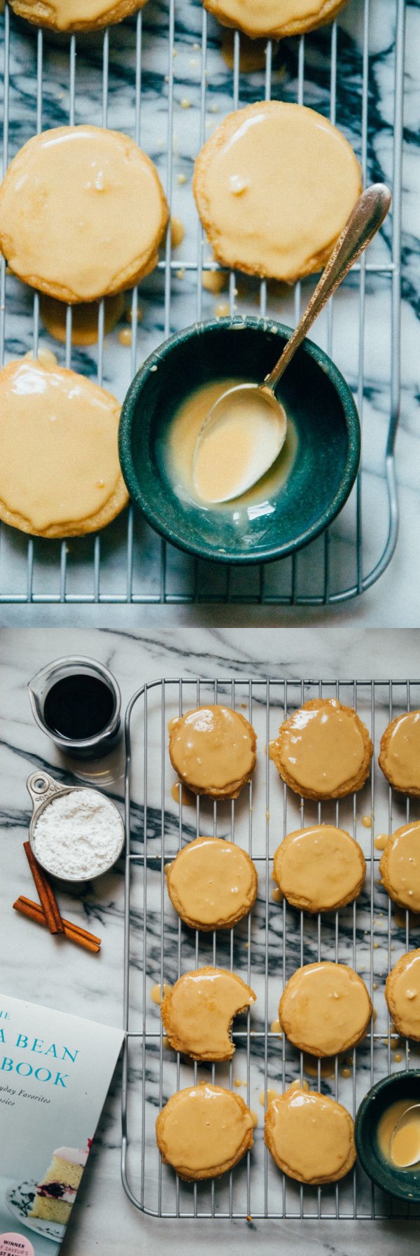 Spice Cookies with Coffee Glaze