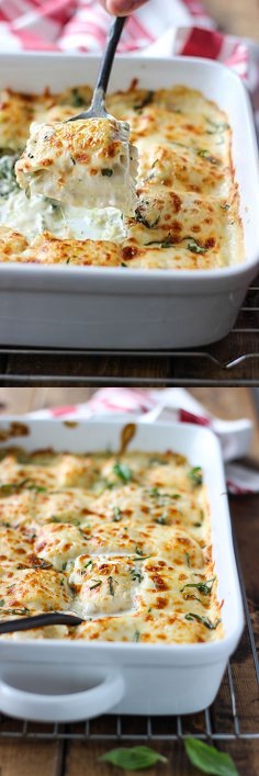 Spinach and Artichoke Ravioli Bake