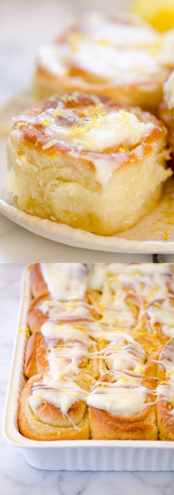 Sticky Lemon Rolls with Lemon Cream Cheese Glaze