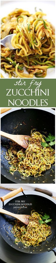 Stir Fry Zucchini Noodles (Zoodles!