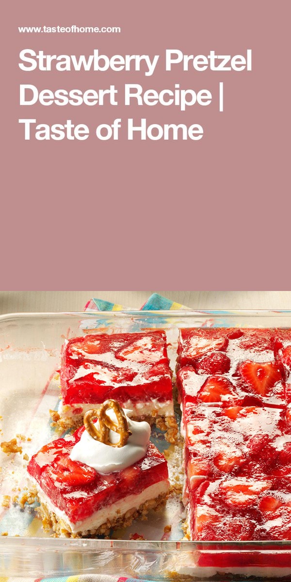 Strawberry Pretzel Dessert