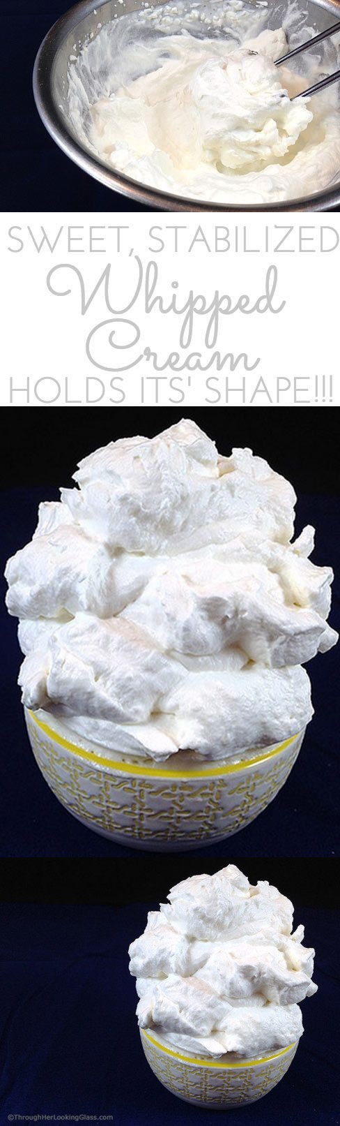 Sweet (Stabilized Stiff Whipped Cream