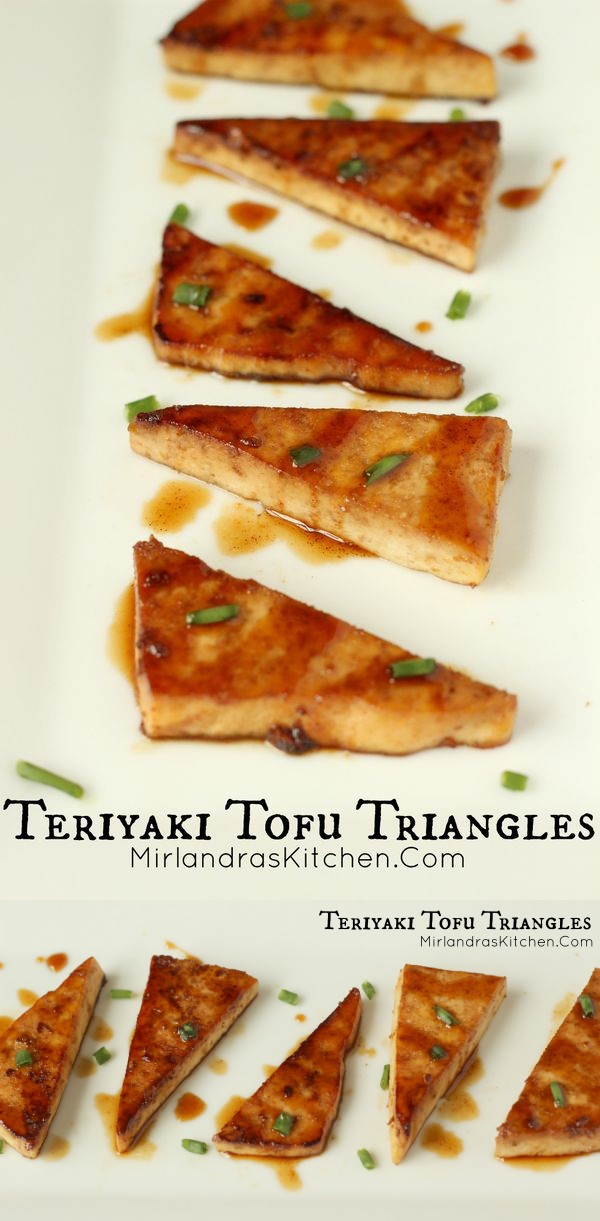 Teriyaki Tofu Triangles