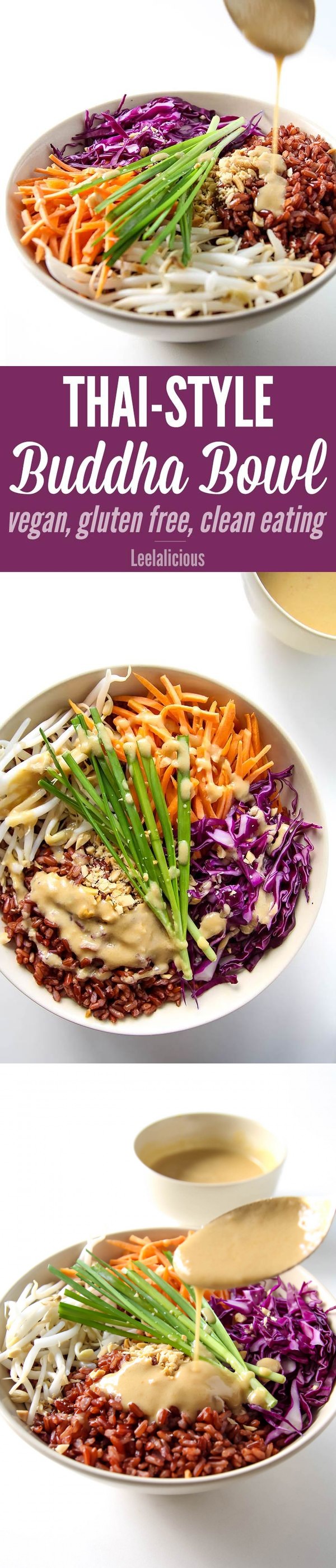 Thai Style Buddha Bowl with Peanut Sauce