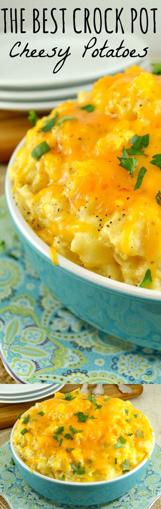 The Best Crock Pot Cheesy Potatoes