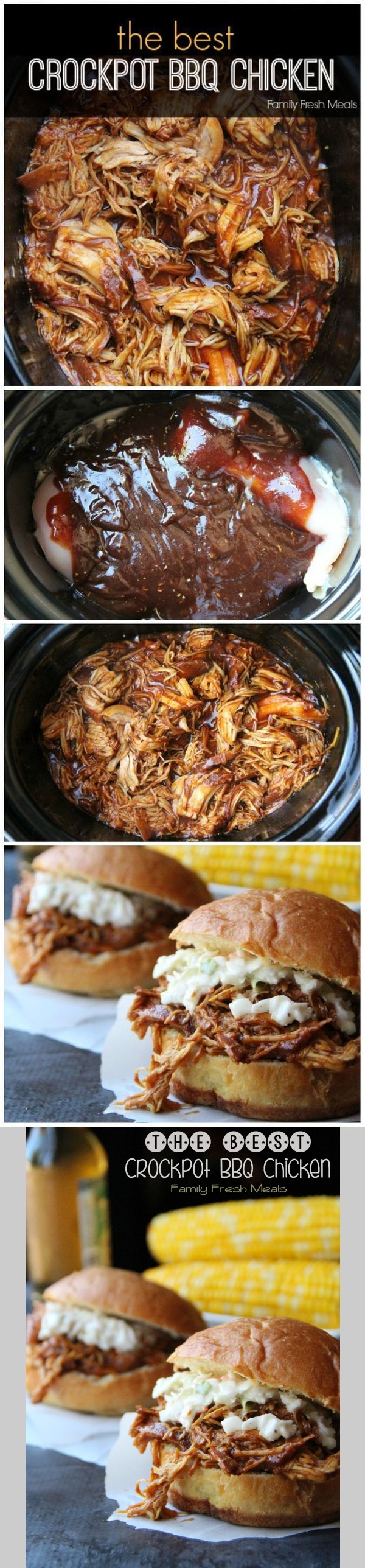 The Best Crockpot BBQ Chicken